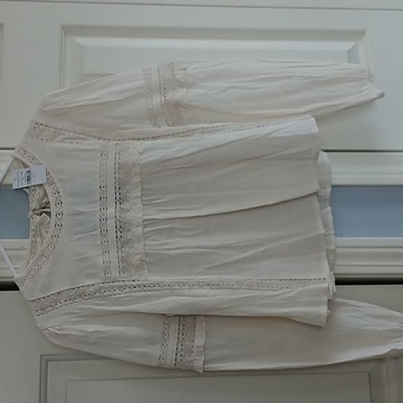 American Eagle Outfitters Bohemian Embroidered Top Blouse S - Picture 1 of 13